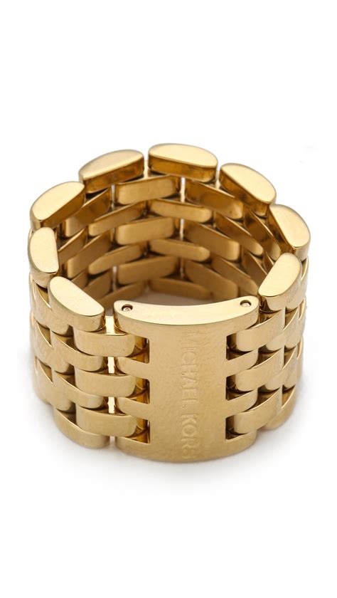 michael kors chain link ring|Michael Kors watch 112211.